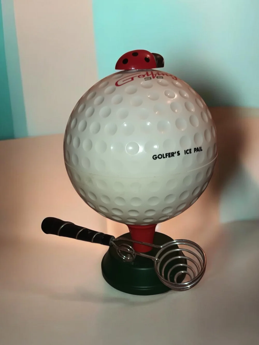 Golfer's Ice Pail Novelty Golf Ball Ice Scoop